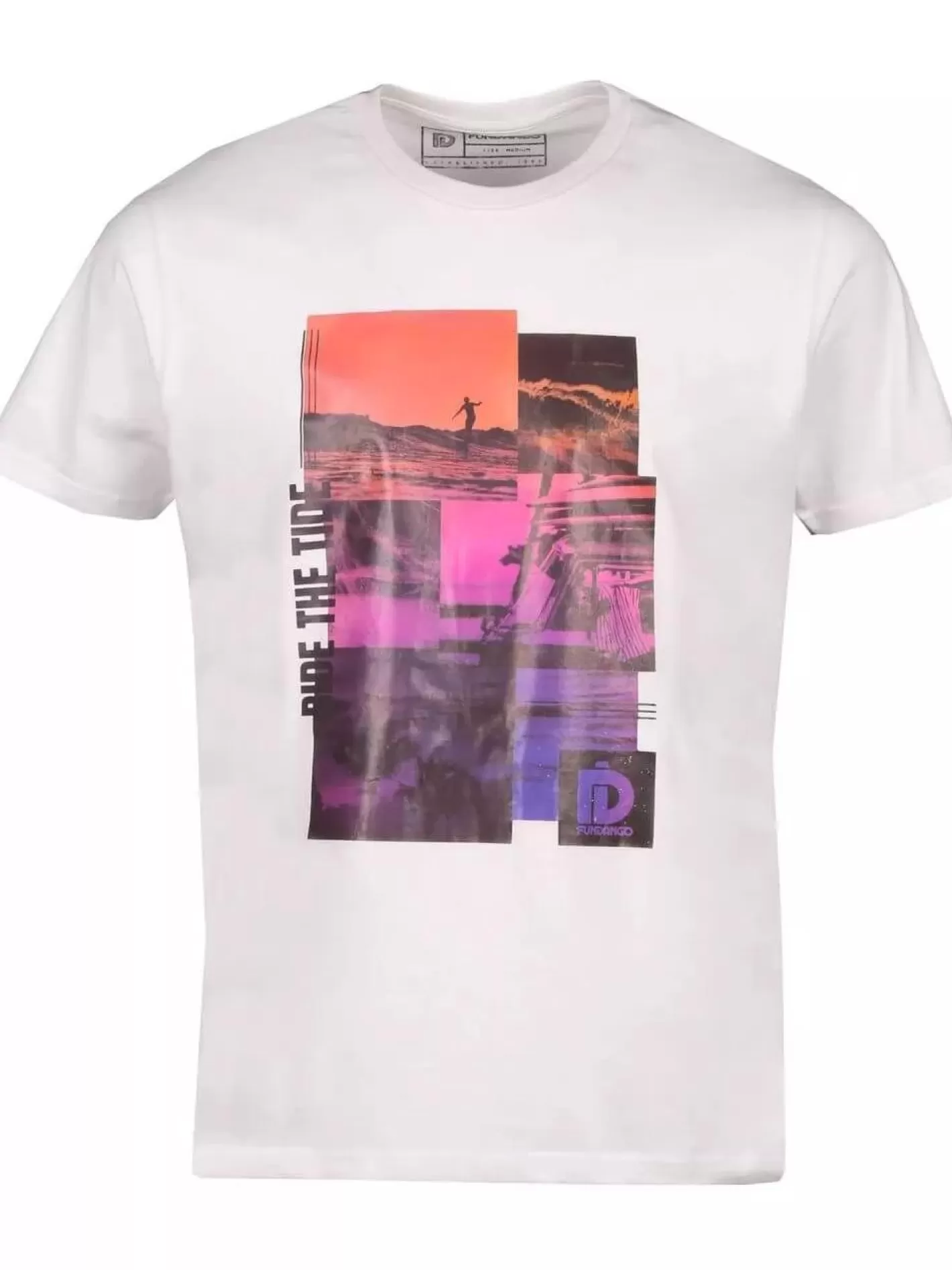 T-Shirt^Fundango Basic T Logo-9 T-Shirt White