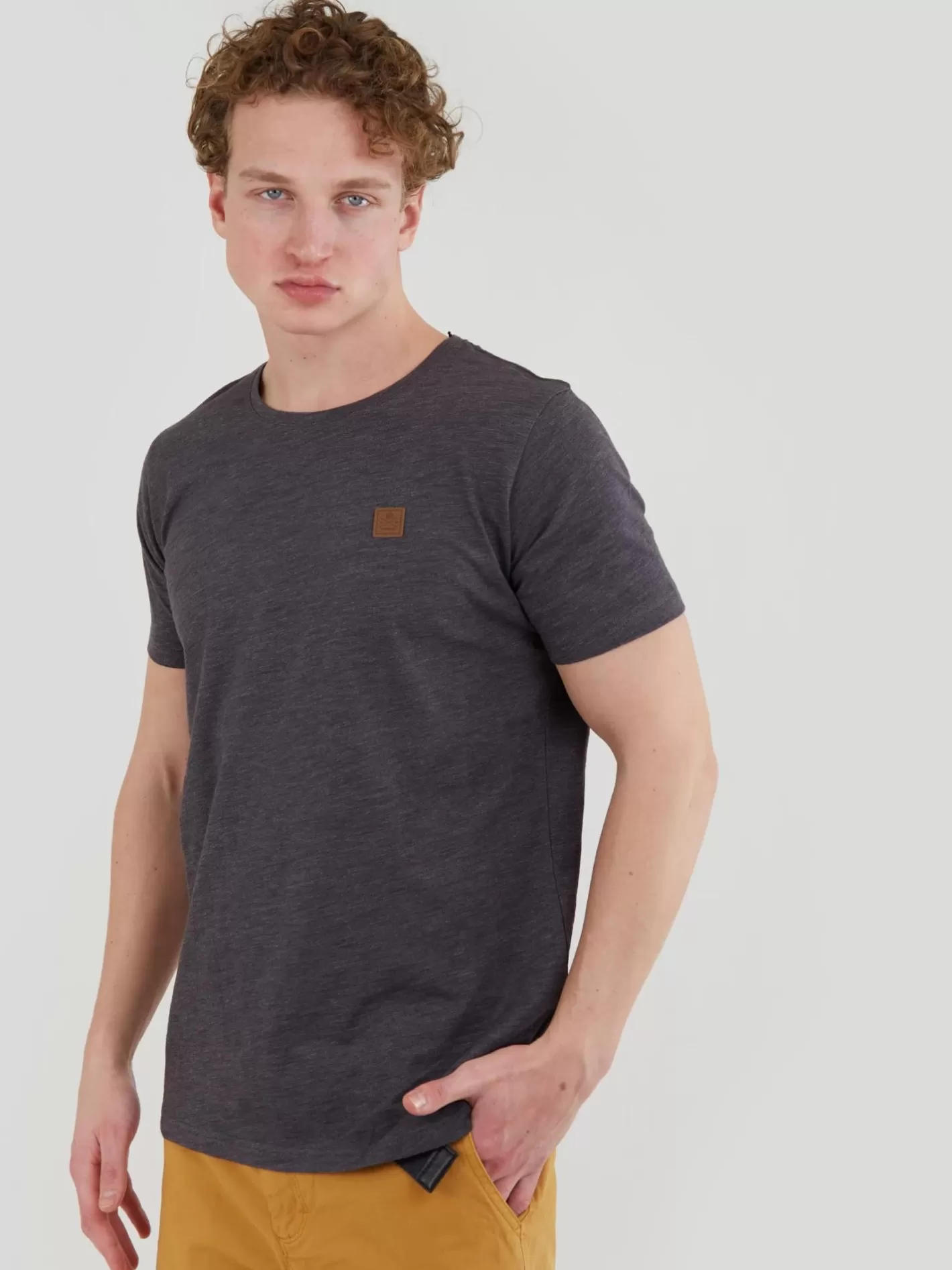 T-Shirt^Fundango Jaggy Structured T-Shirt Black