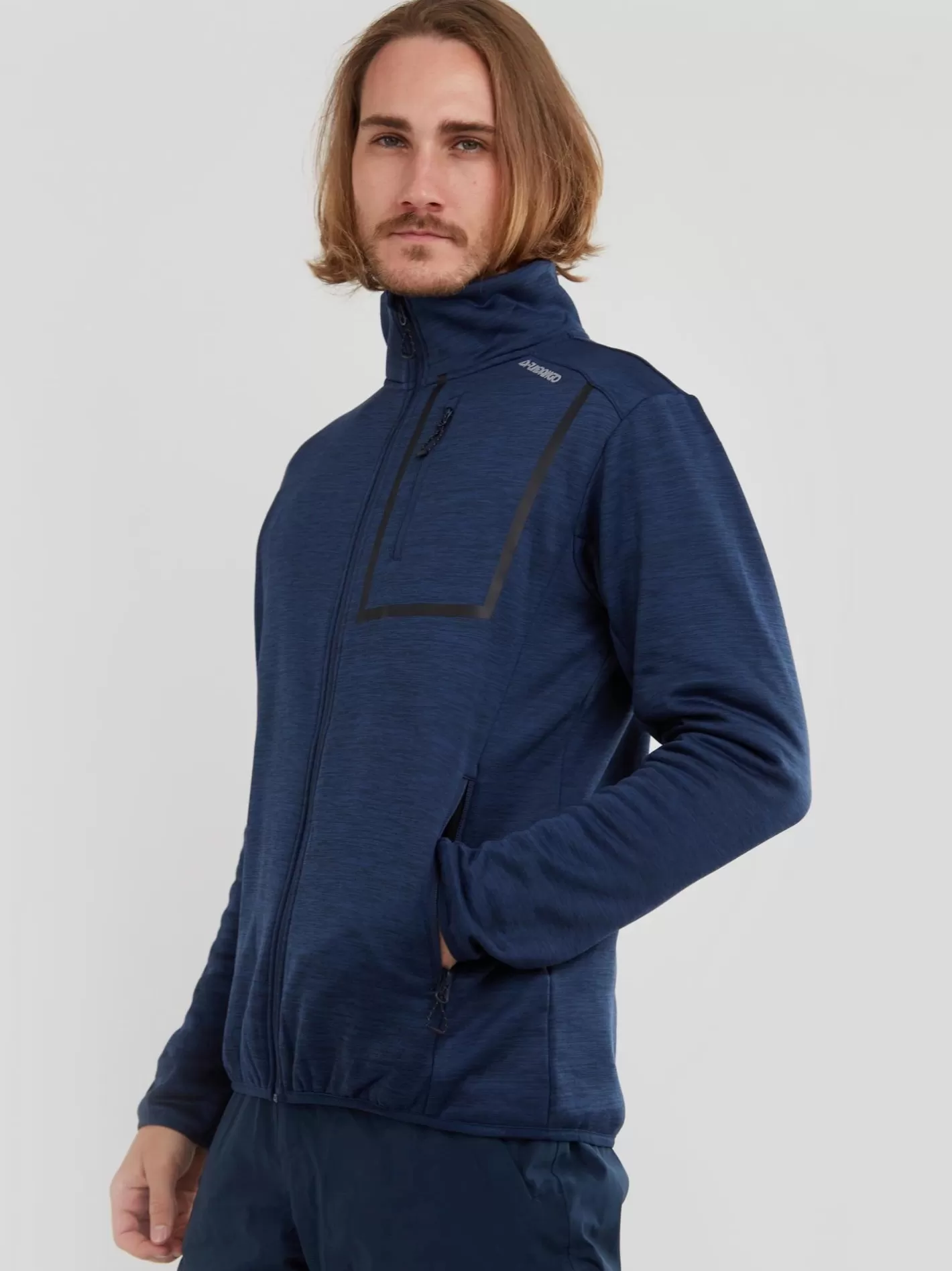 Softshell & Fleece^Fundango Jefferson Fleece Jacket Dark Blue