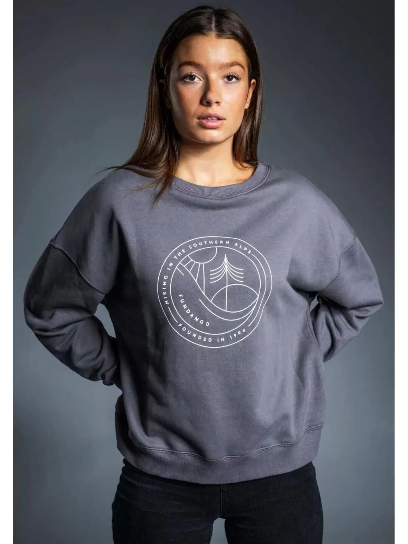 Sweatshirt^Fundango Lynn Pullover Grey