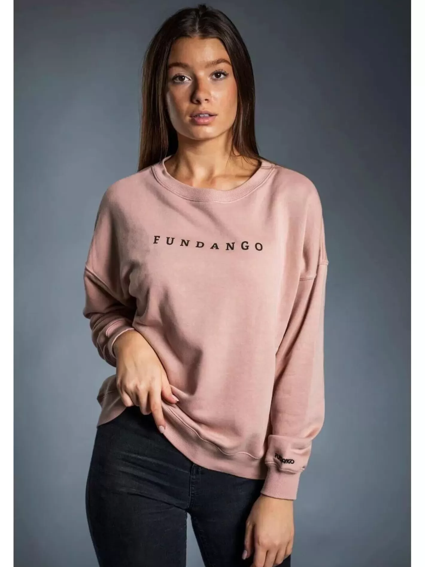 Sweatshirt^Fundango Lynn Pullover Pink