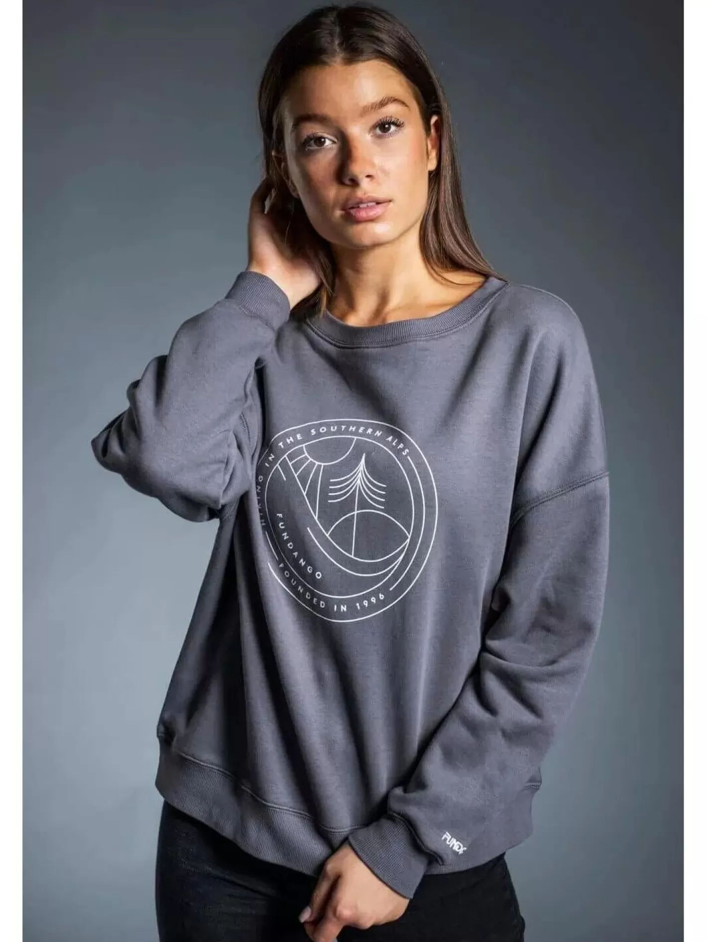 Sweatshirt^Fundango Lynn Pullover Grey