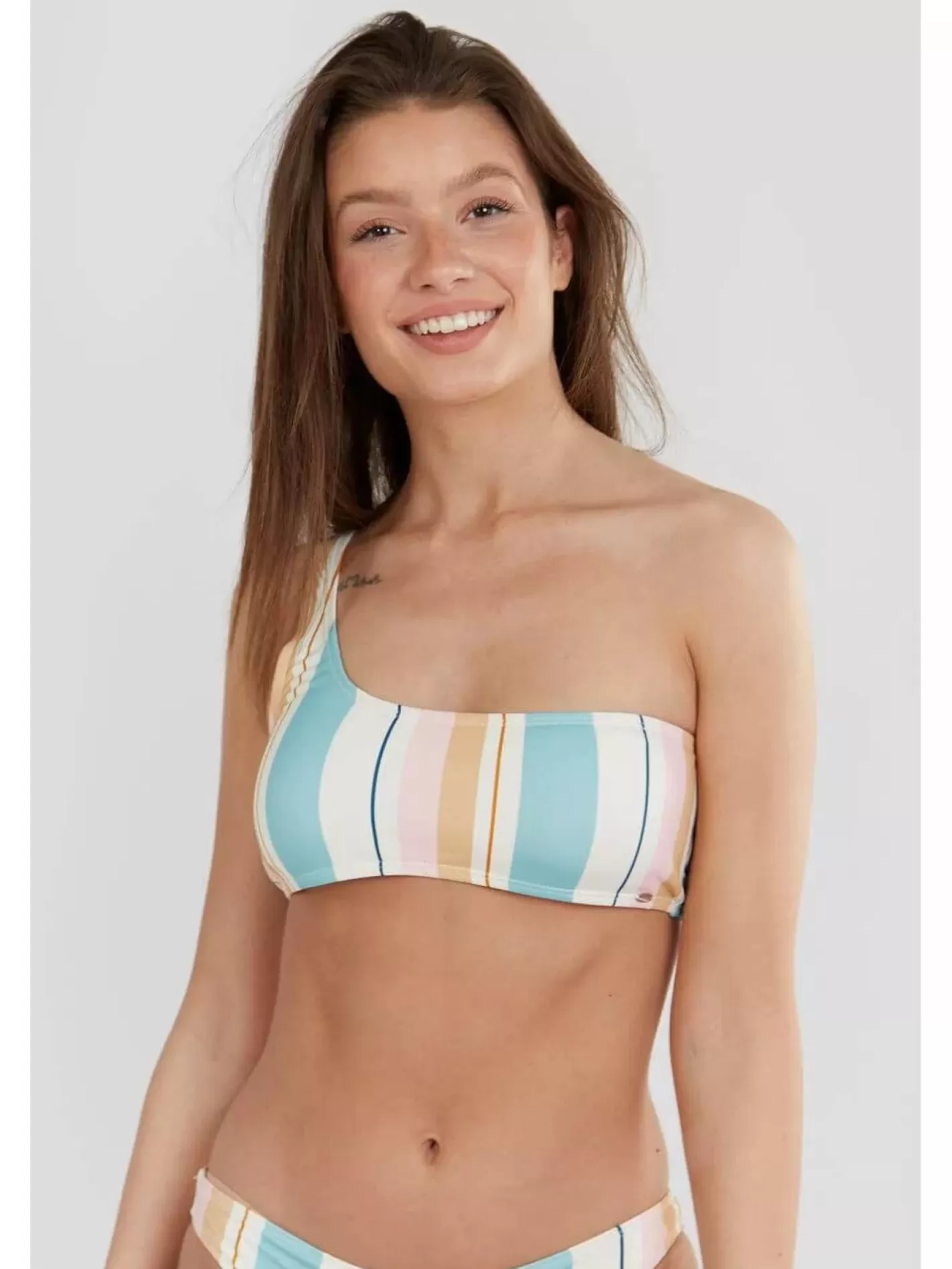 Bikinis^Fundango Madison One Shoulder Top White