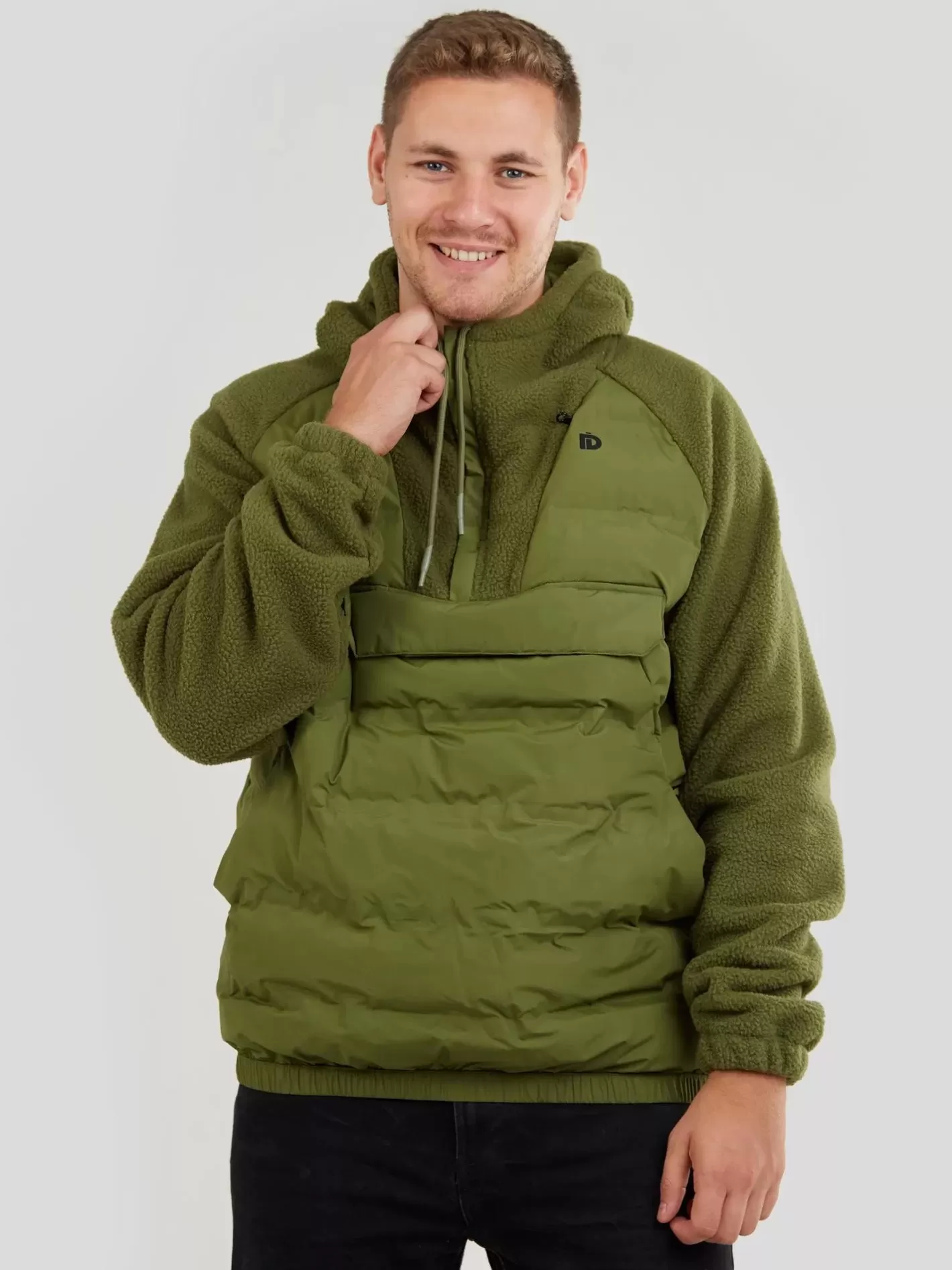Softshell & Fleece^Fundango Mongrel Hybrid Jacket Oliv