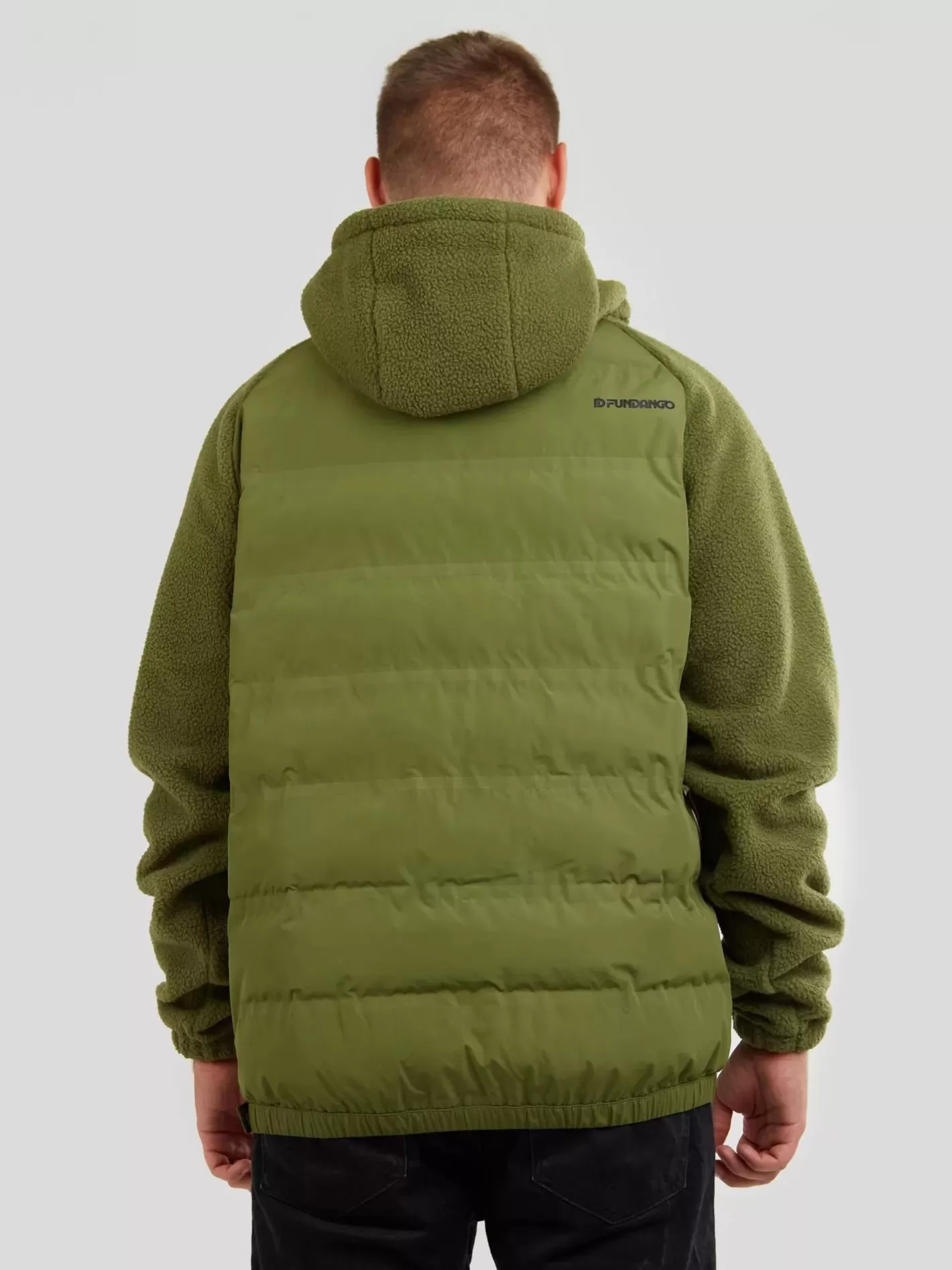 Softshell & Fleece^Fundango Mongrel Hybrid Jacket Oliv