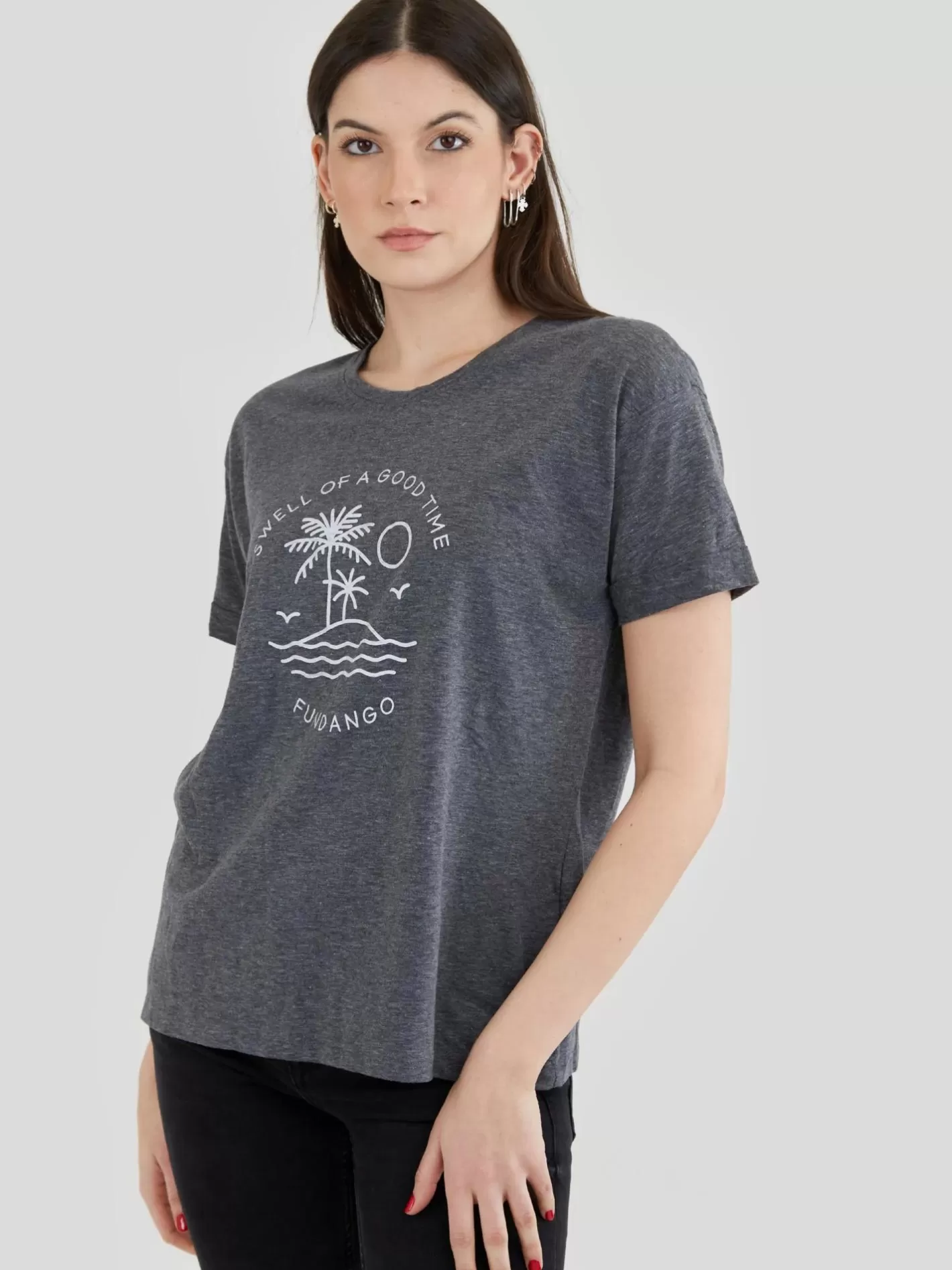 T-Shirt^Fundango Nissa T-Shirt Grey