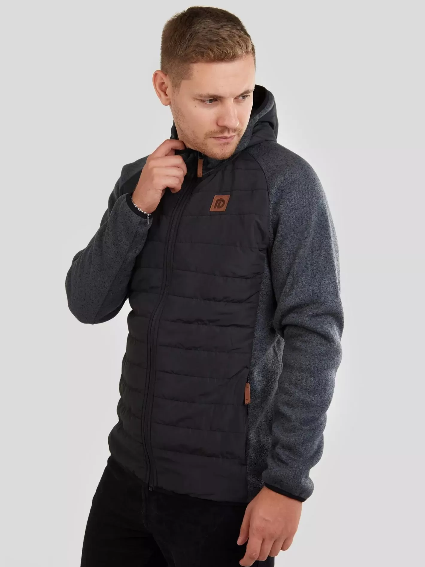 Softshell & Fleece^Fundango Obsidian Hybrid Jacket Black