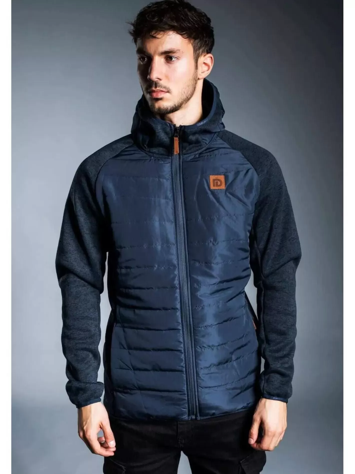 Softshell & Fleece^Fundango Obsidian Hybrid Jacket Dark Blue