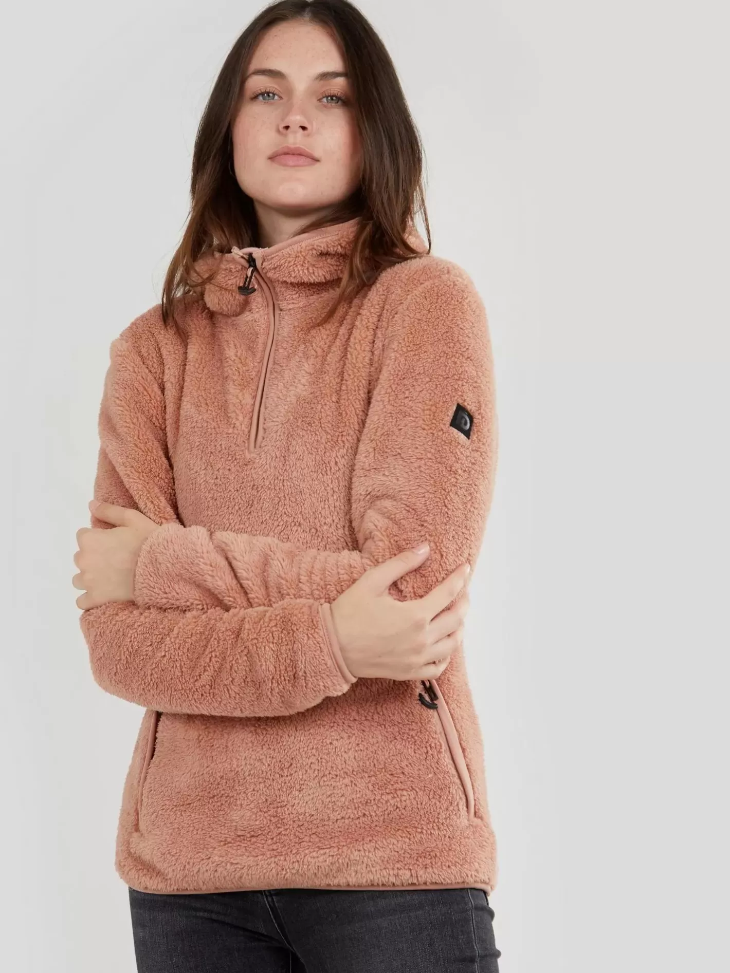 Sweatshirt^Fundango Olivia Pile Jacket Pink