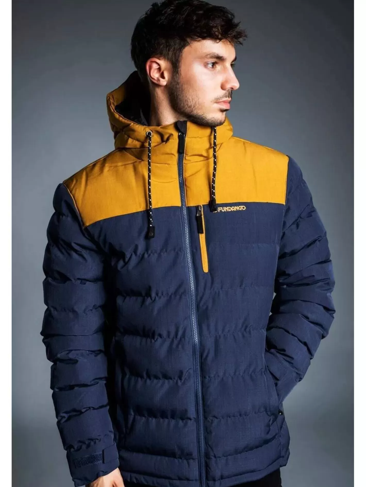 Casual Jacket^Fundango Passat Padded Jacket Dark Blue