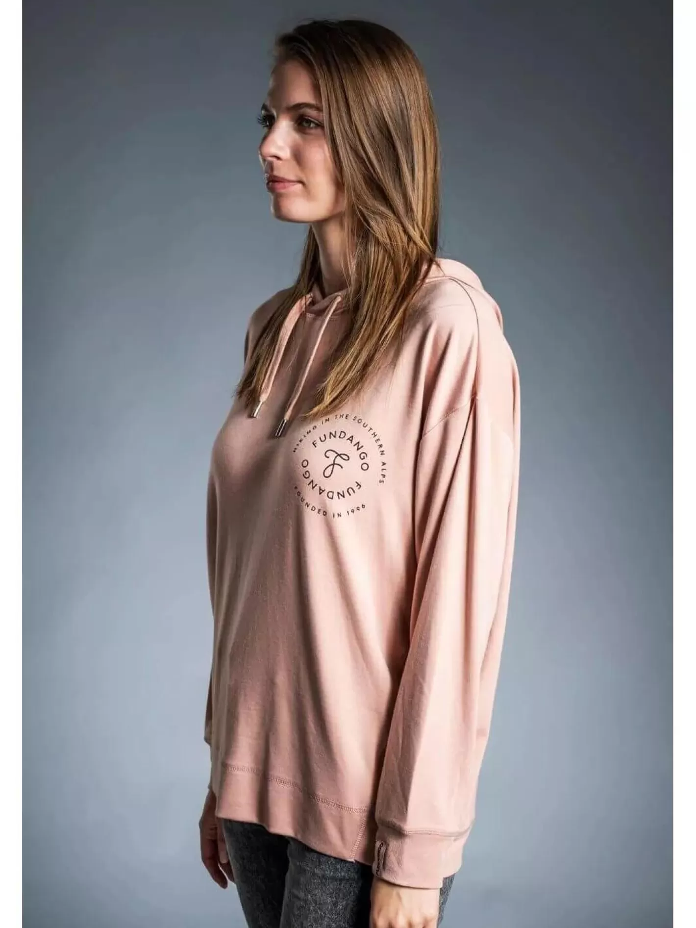 Sweatshirt^Fundango Richmond Hooded Pullover Pink