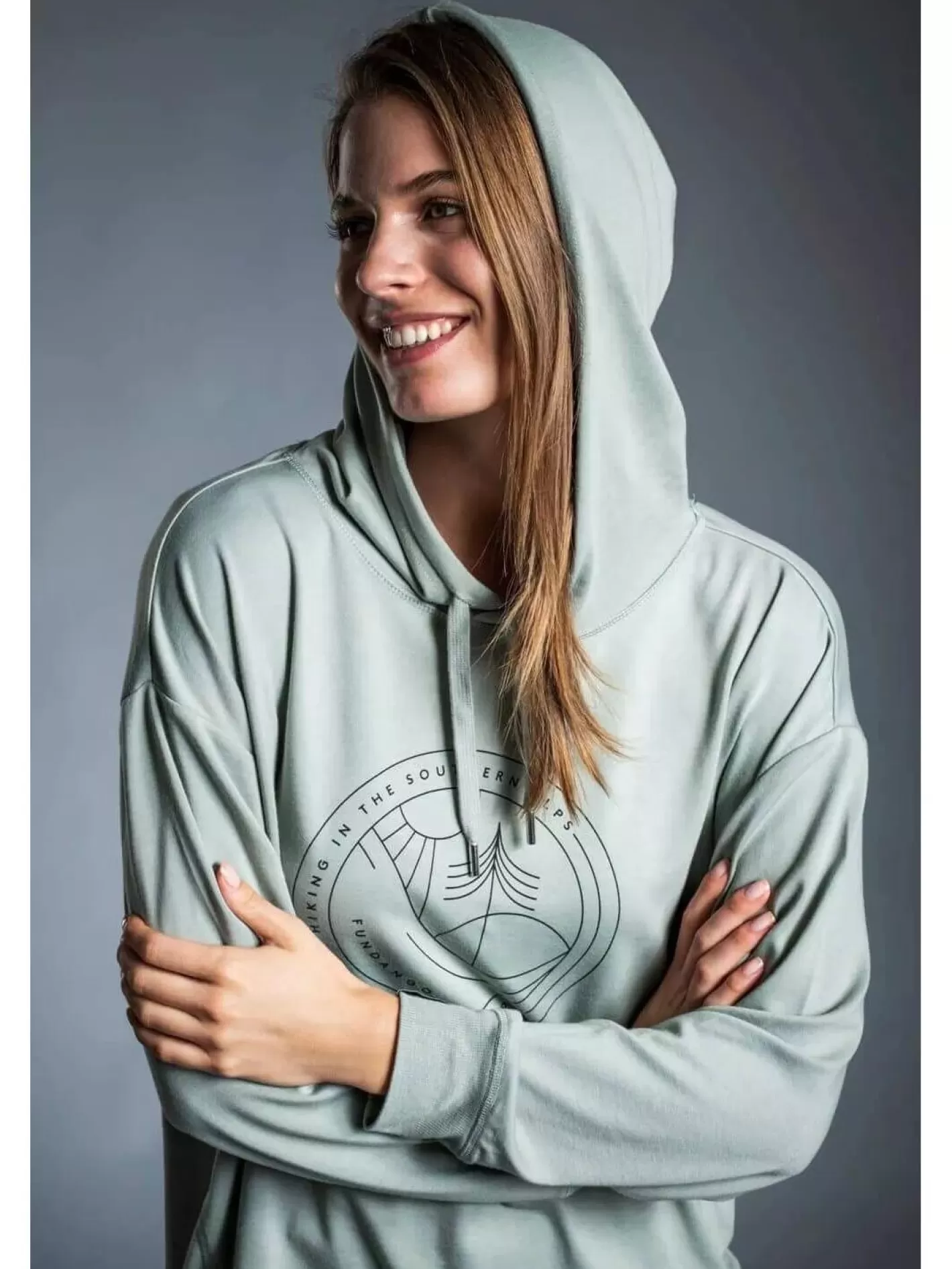 Sweatshirt^Fundango Richmond Hooded Pullover Oliv