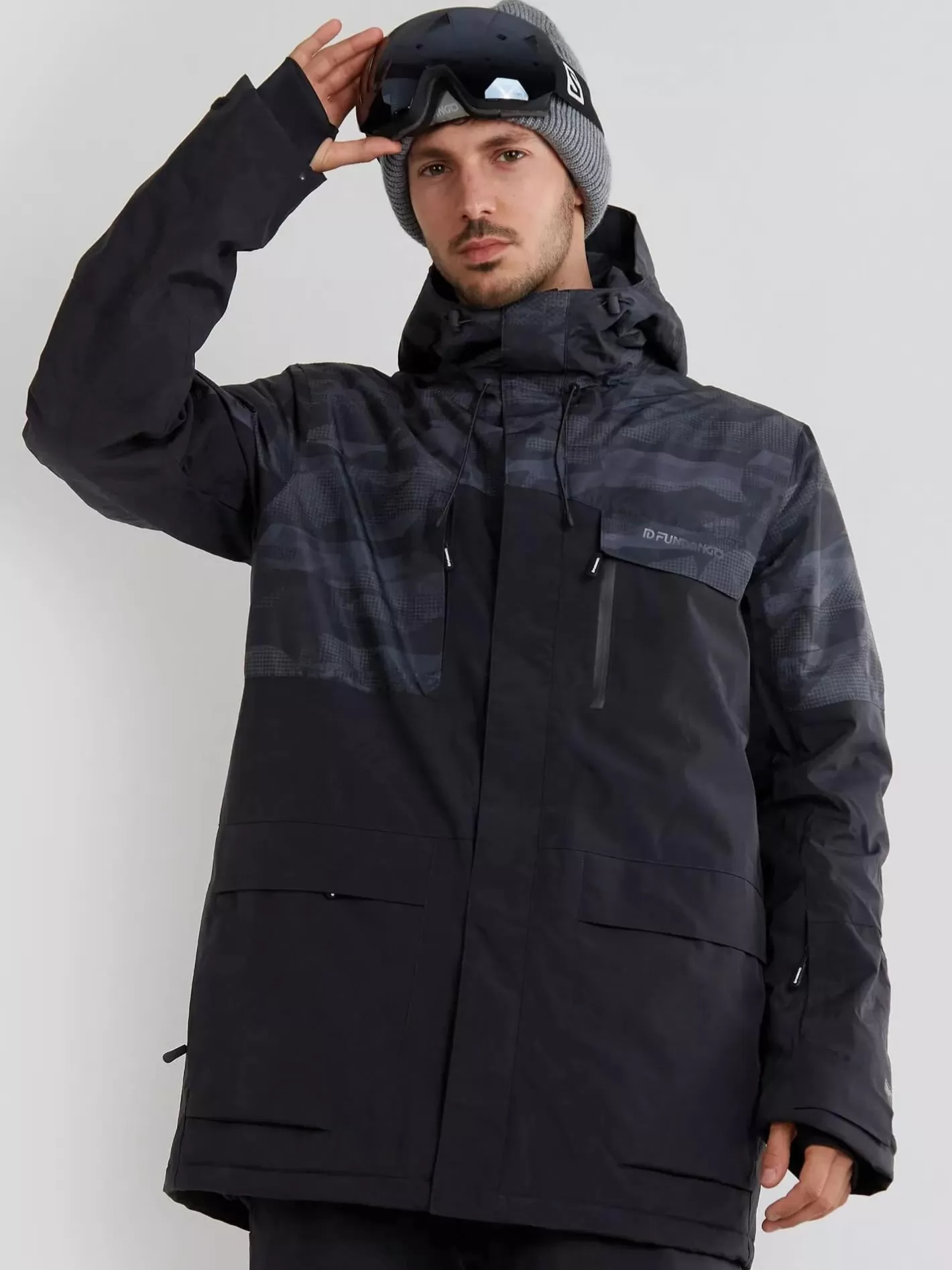 Ski Jacket^Fundango Ryder Jacket Black