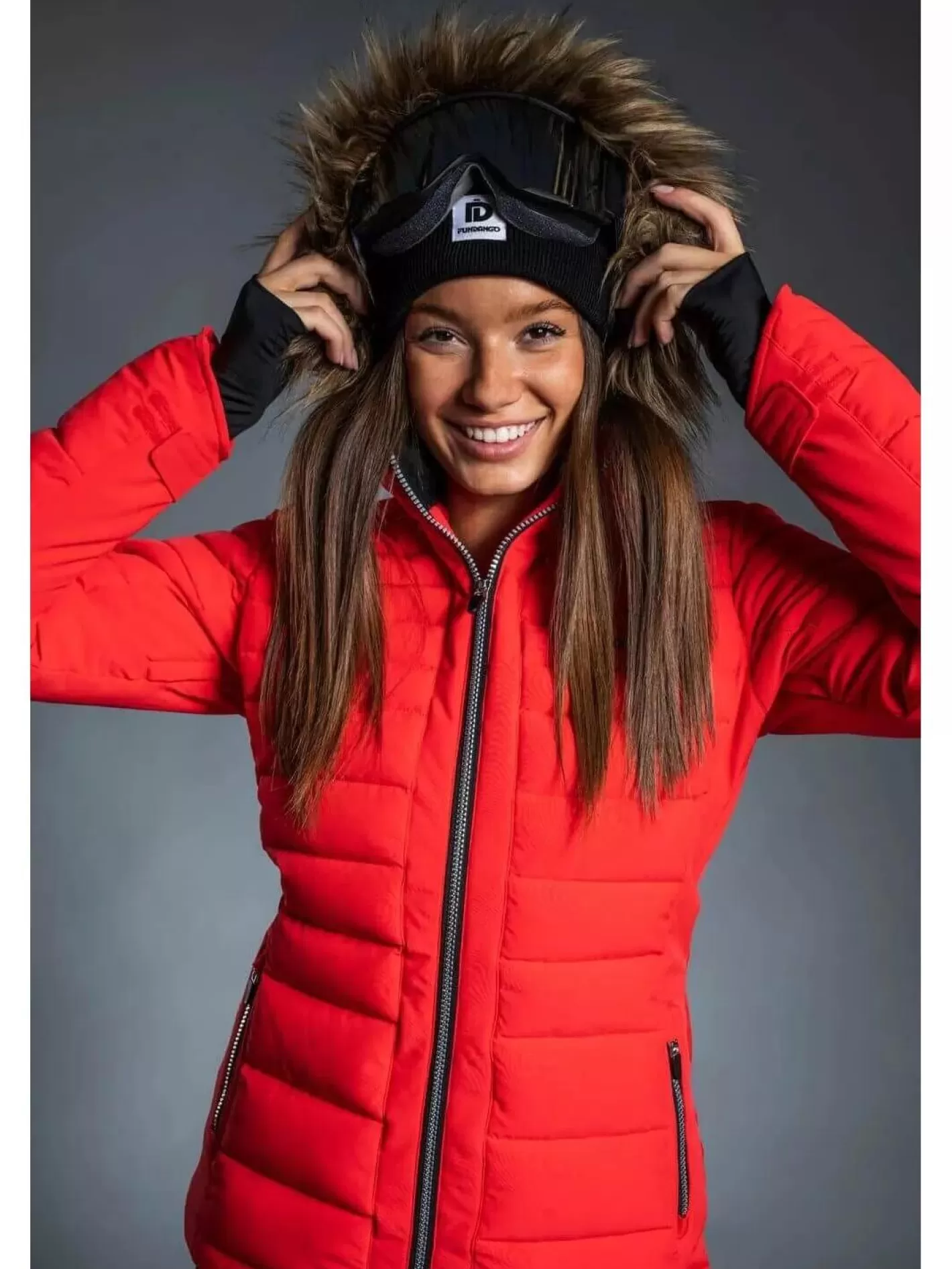 Ski Jacket^Fundango Salina Padded Jacket Red