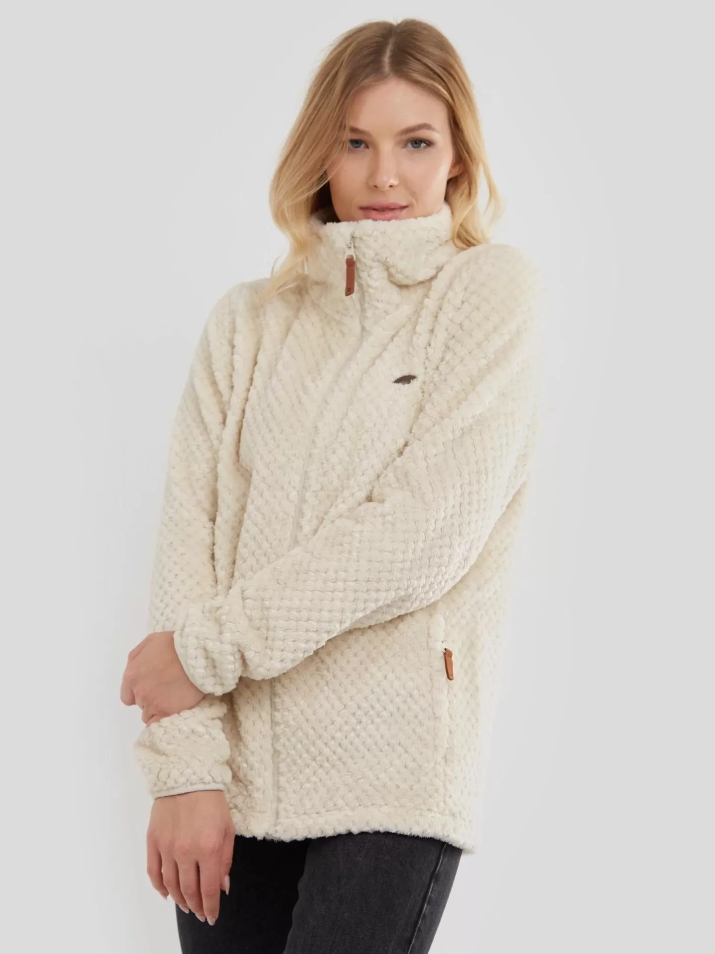 Softshell & Fleece^Fundango Shiren Fleece Jacket Sand