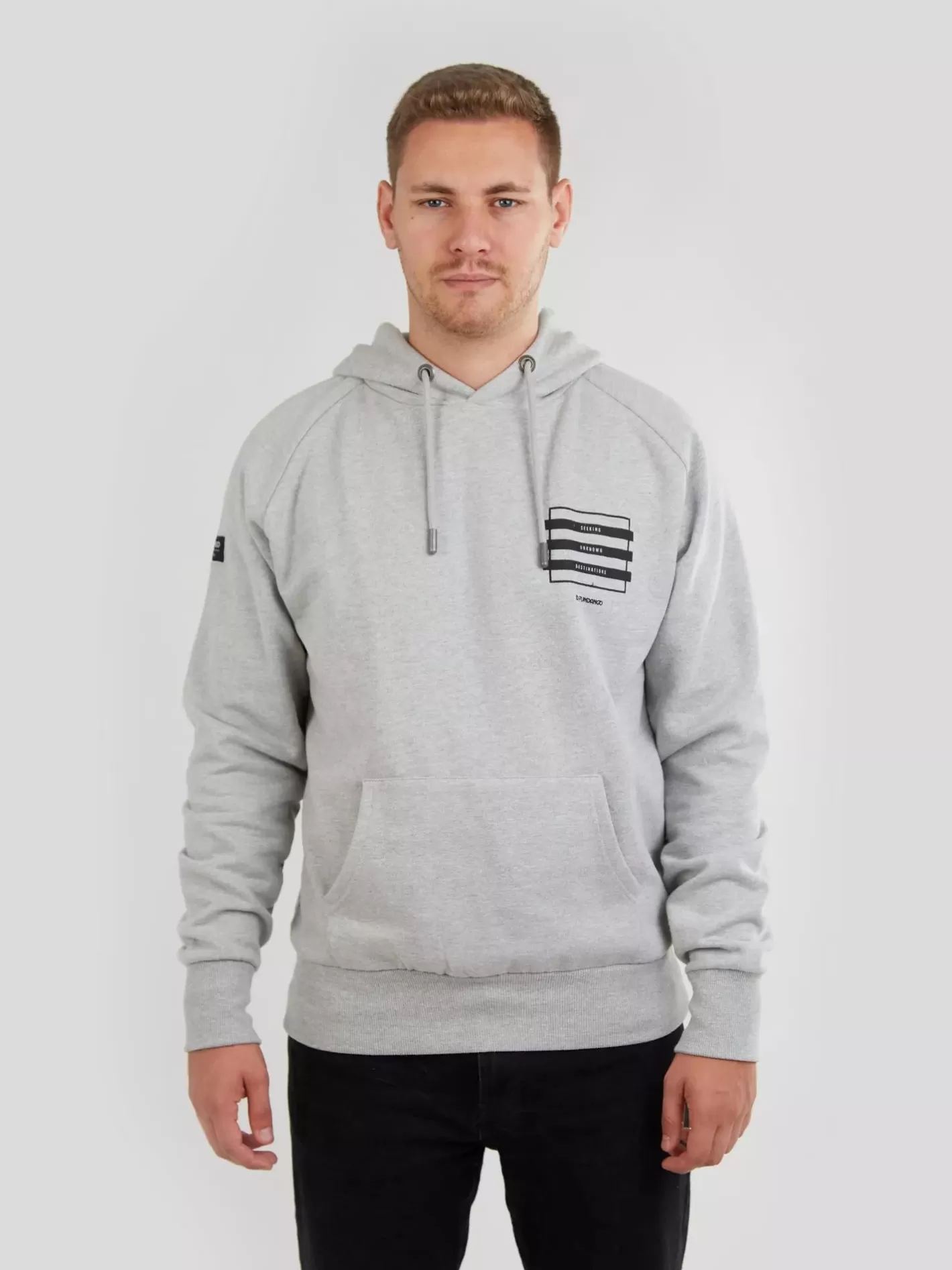 Sweatshirt^Fundango Talis Hooded Sweatshirt White