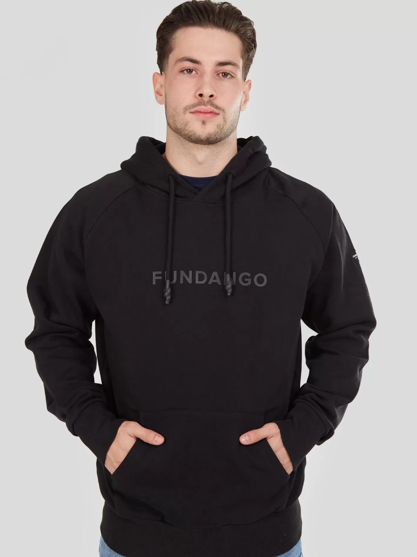 Sweatshirt^Fundango Talis Hooded Sweatshirt Black