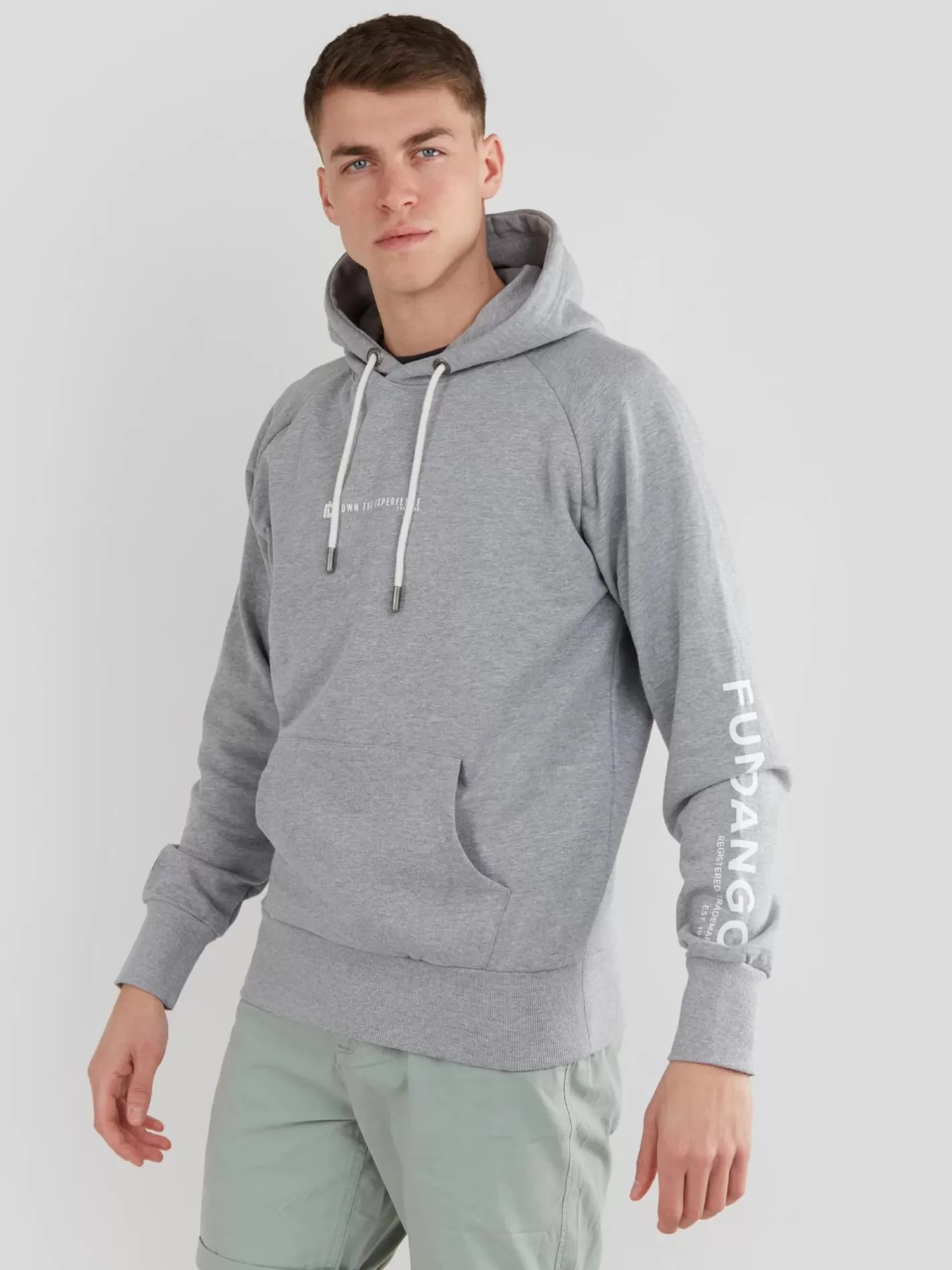 Sweatshirt^Fundango Talis Hooded Sweatshirt Grey