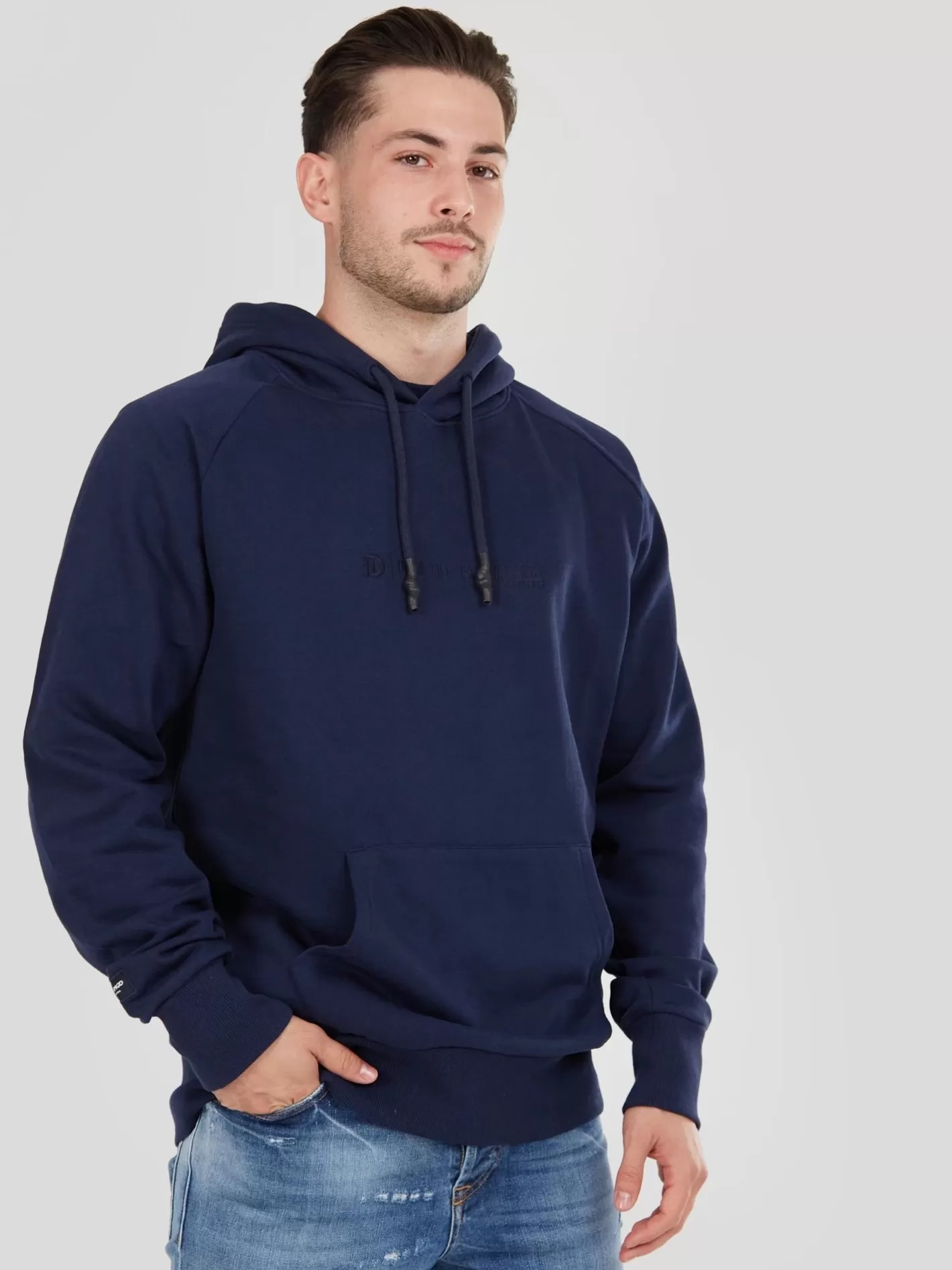 Sweatshirt^Fundango Talis Hooded Sweatshirt Dark Blue