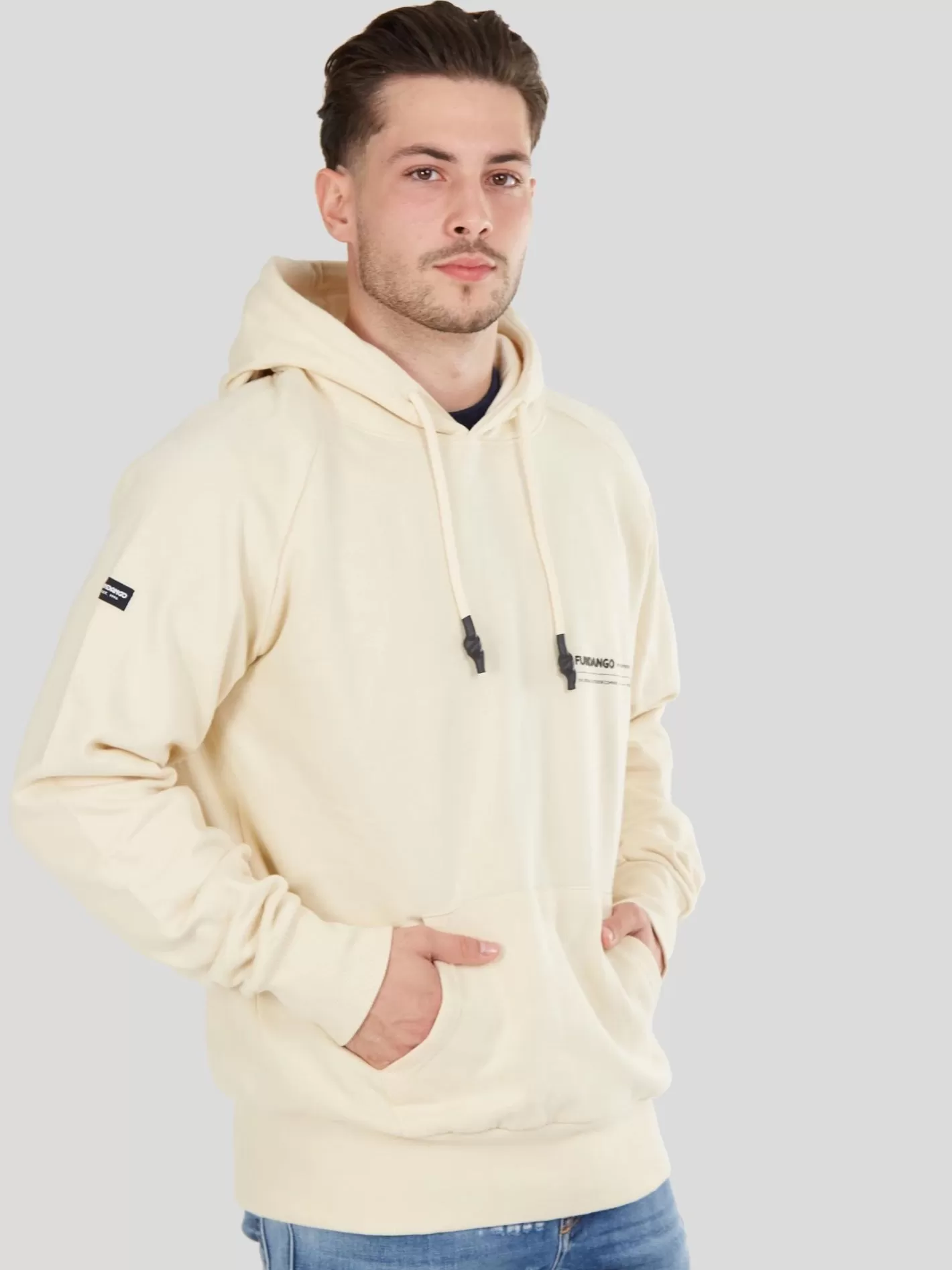 Sweatshirt^Fundango Talis Hooded Sweatshirt Sand