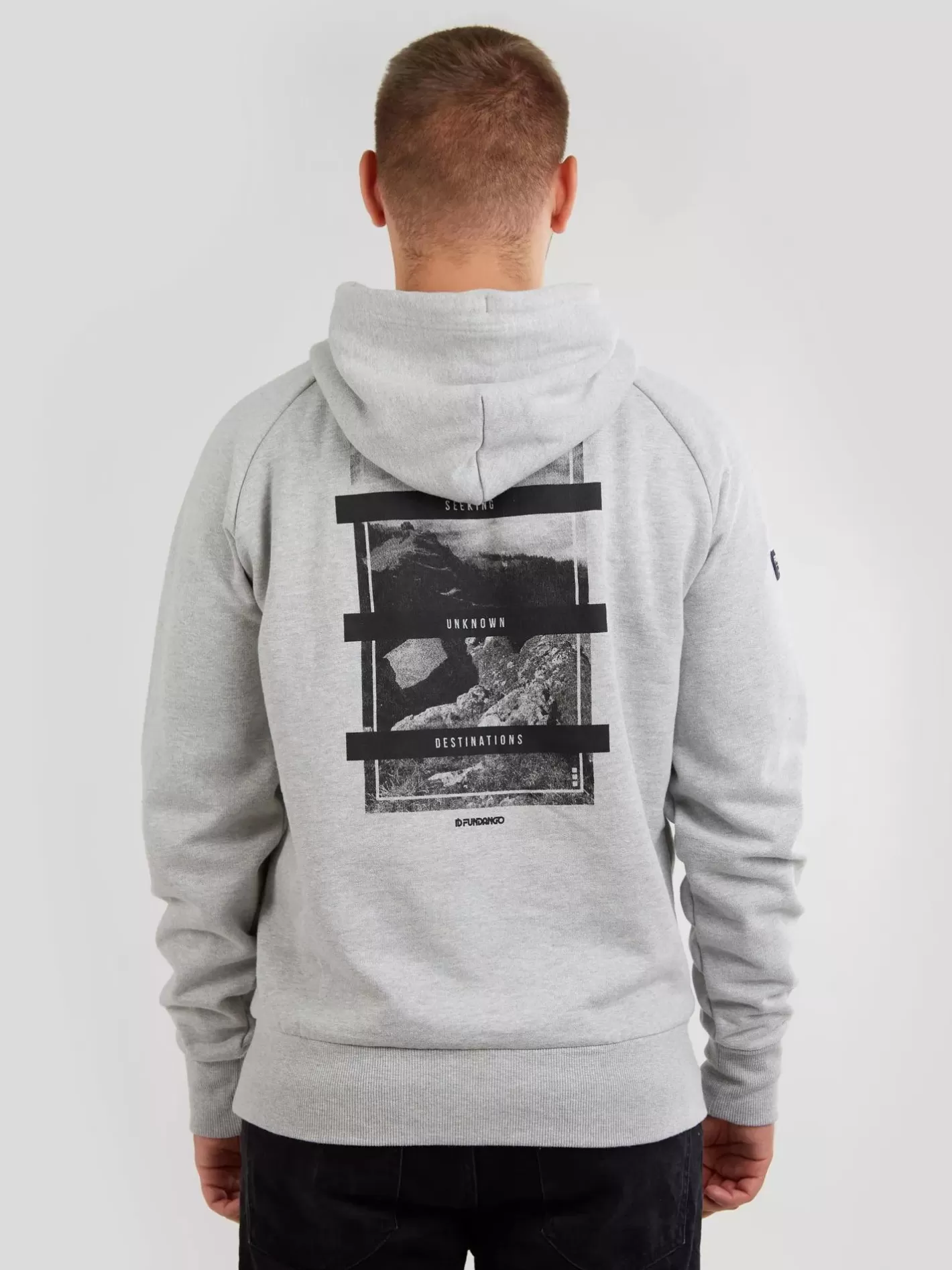 Sweatshirt^Fundango Talis Hooded Sweatshirt White