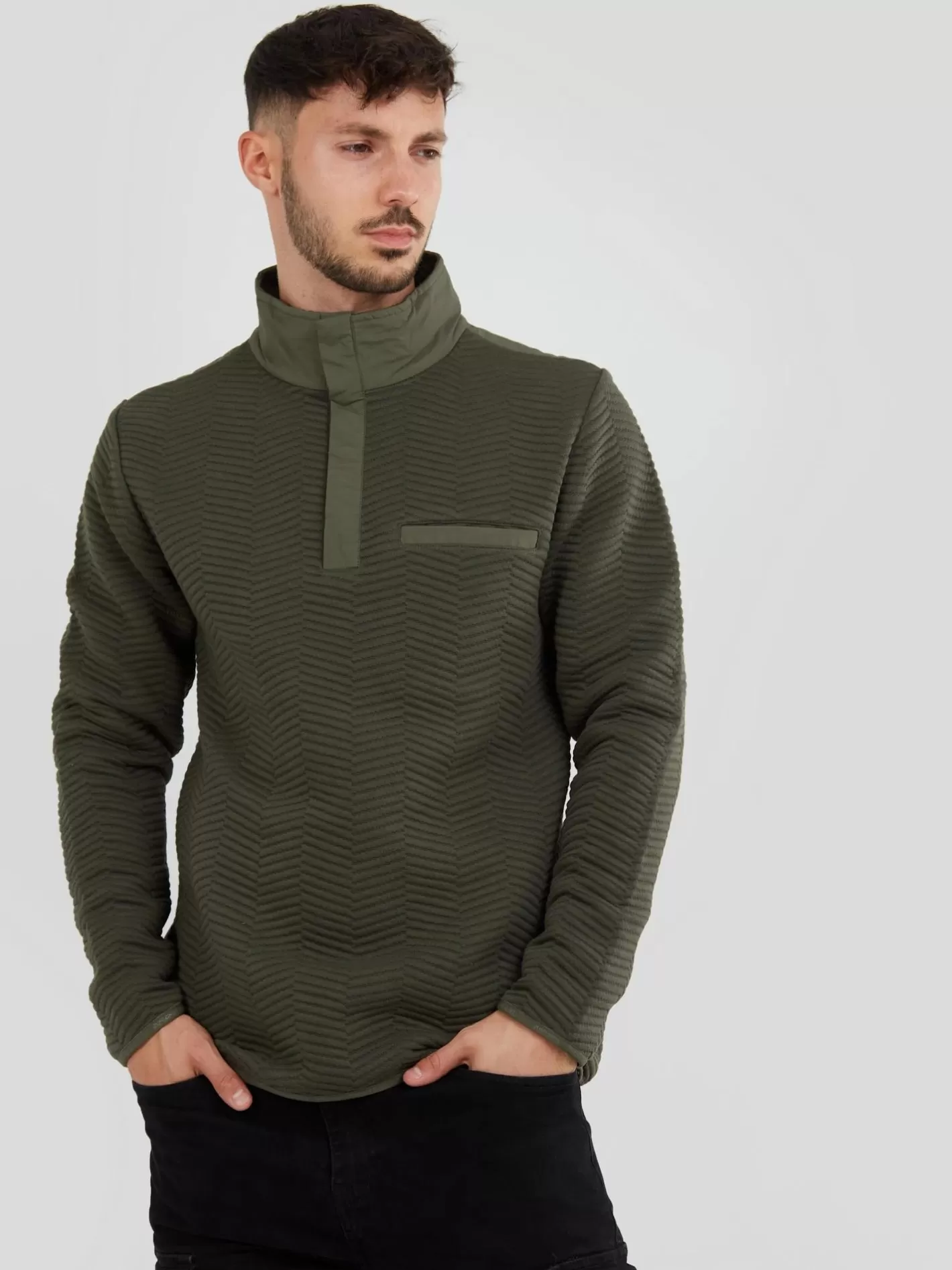Sweatshirt^Fundango Vertigo Sweatshirt Oliv