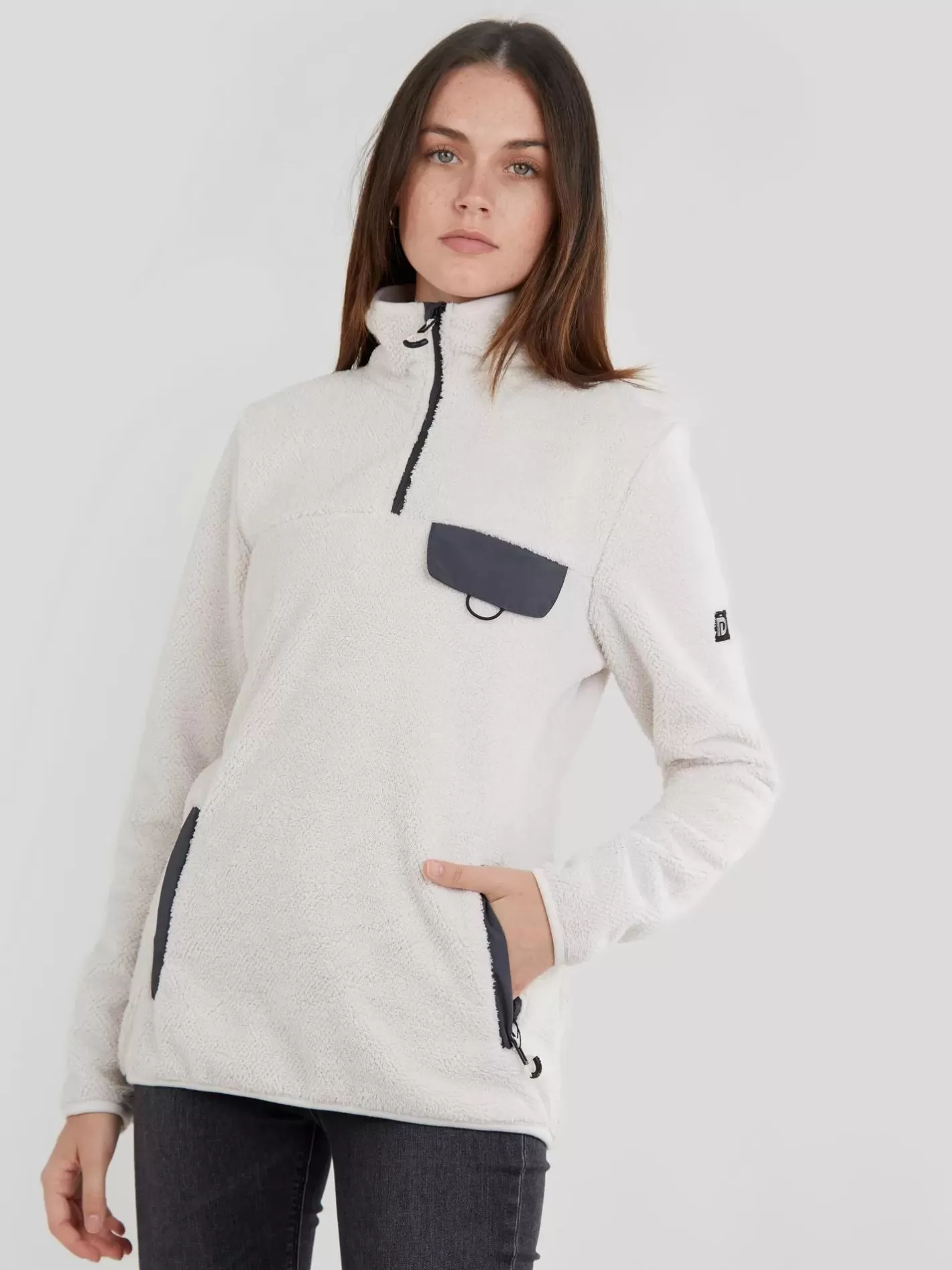 Sweatshirt^Fundango Vinona Fleece Pullover White