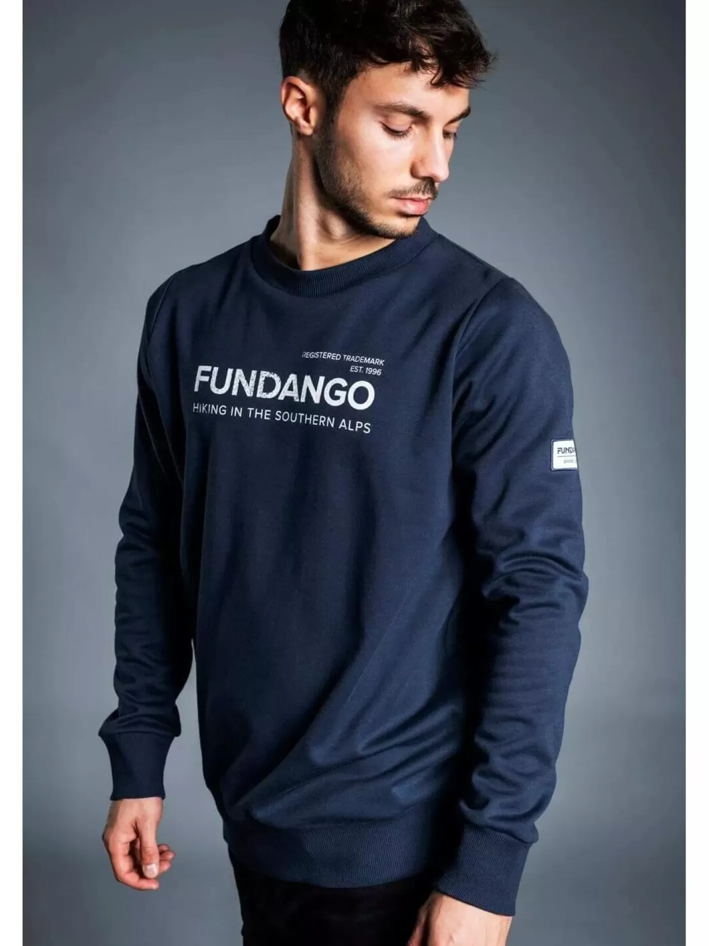 Sweatshirt^Fundango Warren Pullover Blue