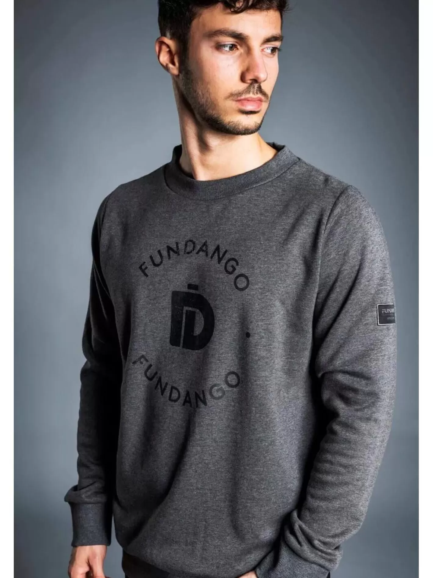 Sweatshirt^Fundango Warren Pullover Grey