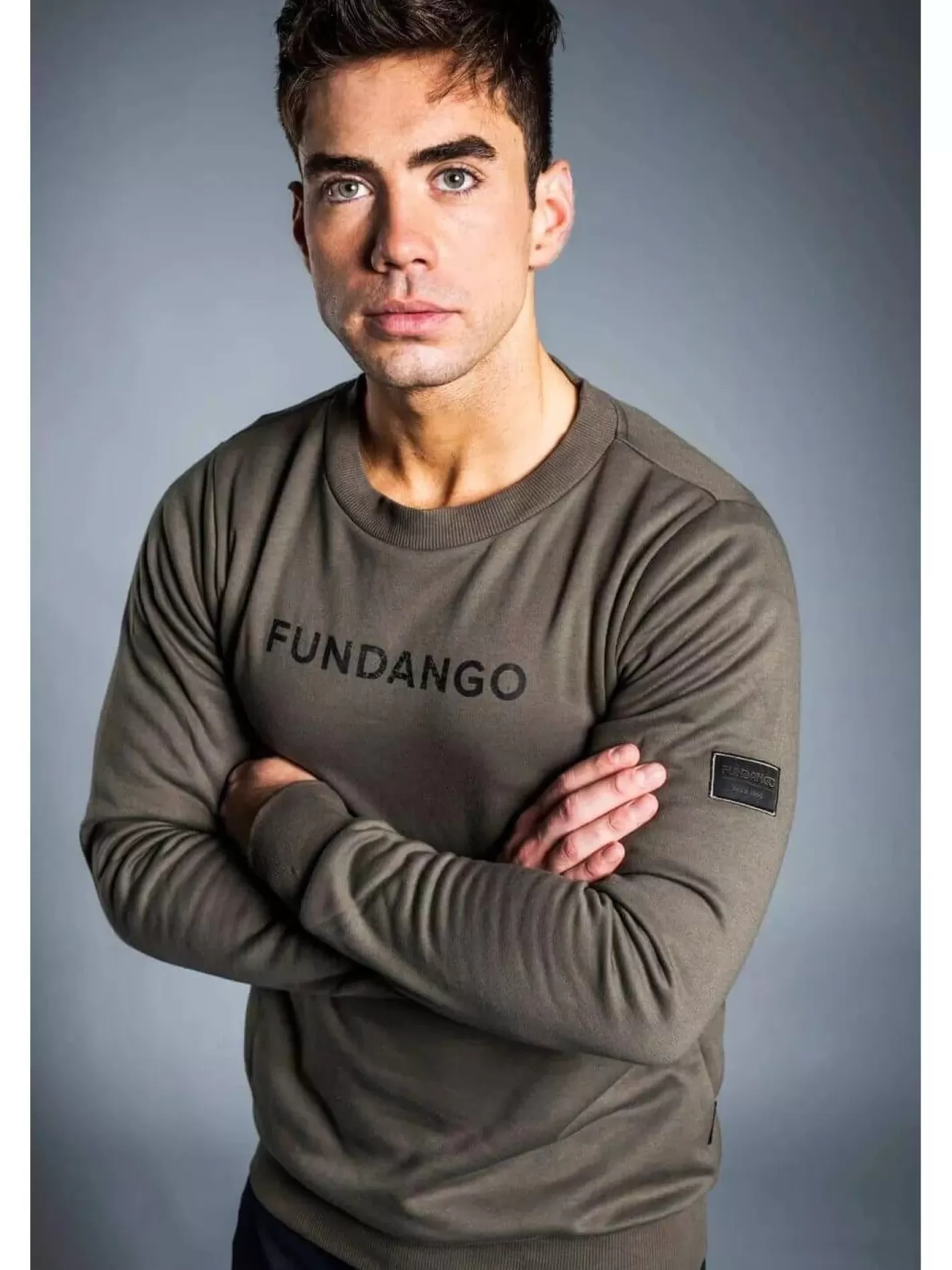 Sweatshirt^Fundango Warren Pullover Oliv