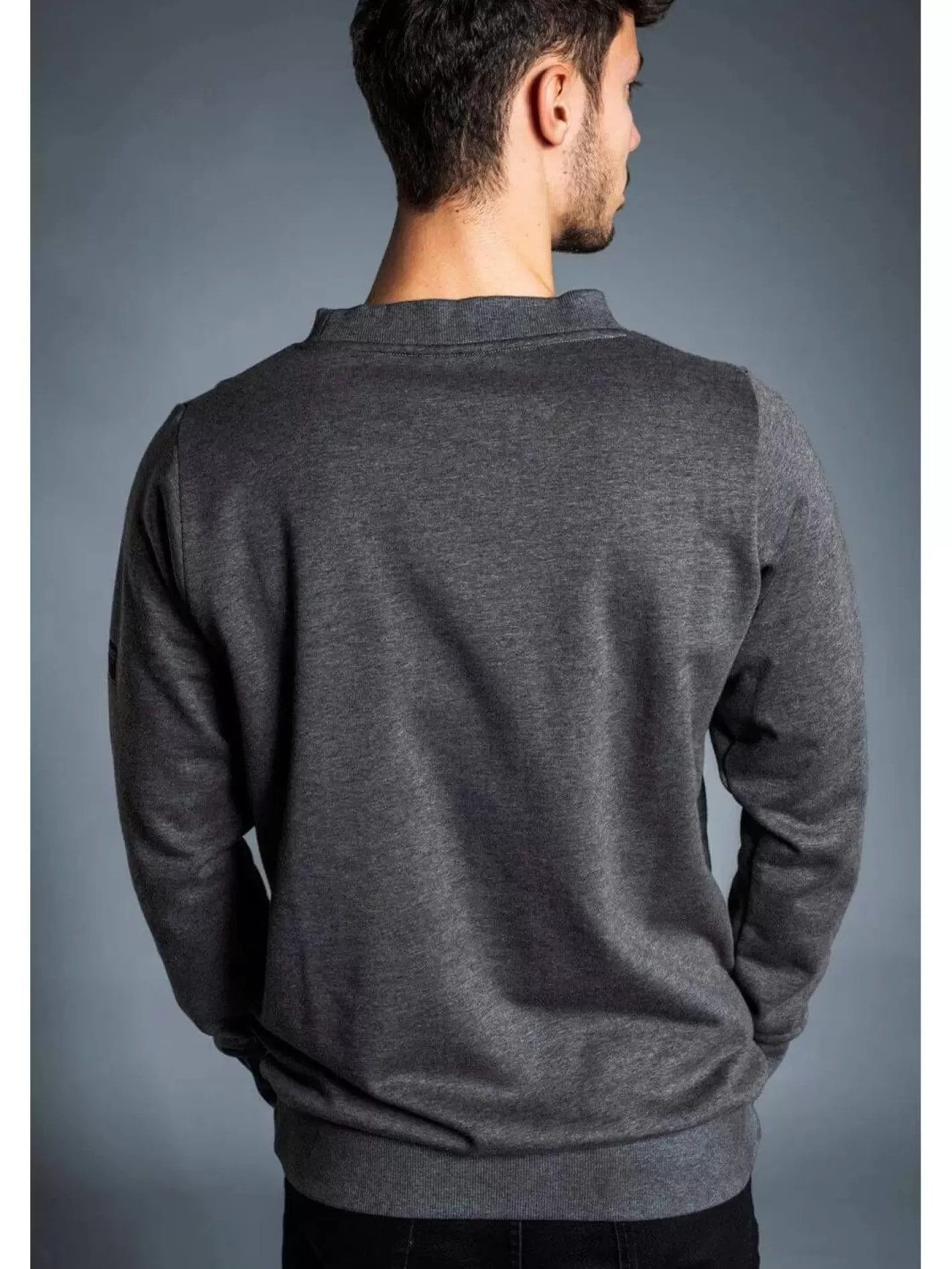 Sweatshirt^Fundango Warren Pullover Grey