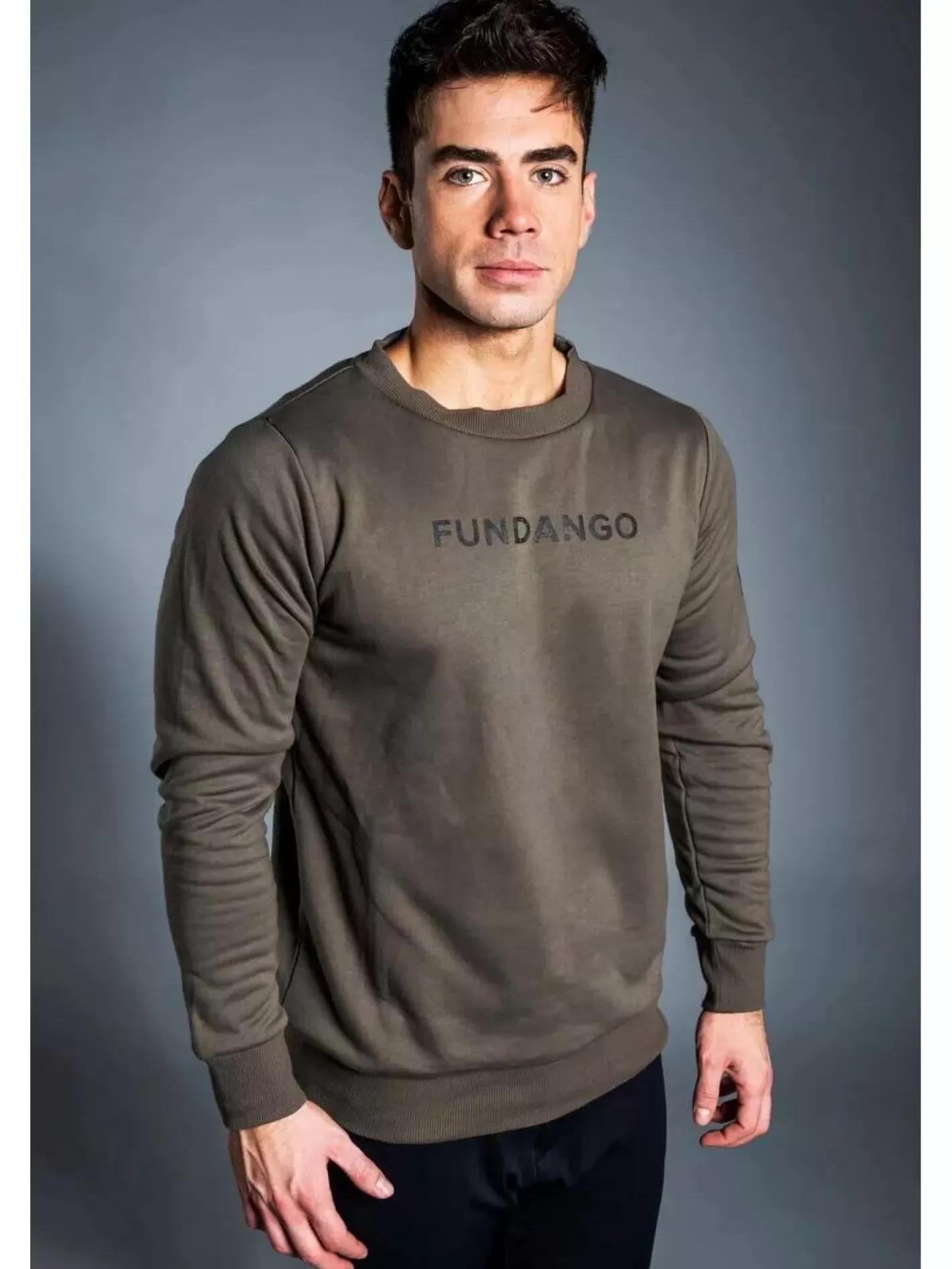Sweatshirt^Fundango Warren Pullover Oliv