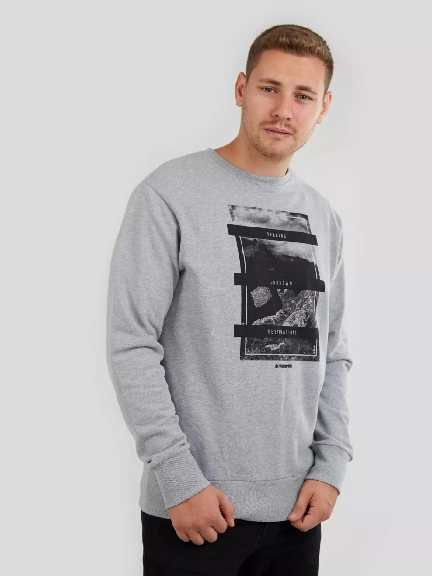 Sweatshirt^Fundango Warren Sweatshirt Grey