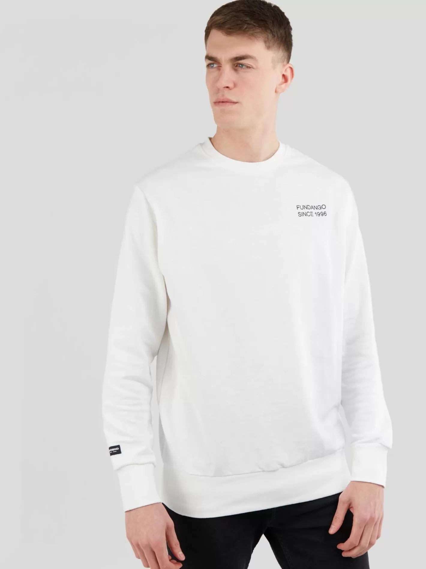 Sweatshirt^Fundango Warren Sweatshirt White