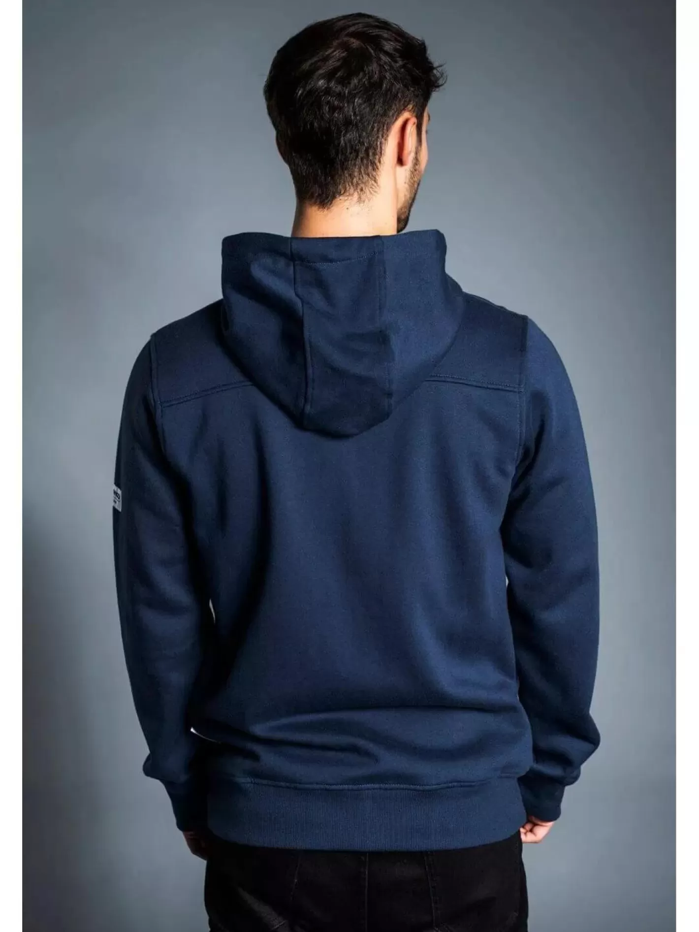 Sweatshirt^Fundango West Point Hooded Pullover Blue