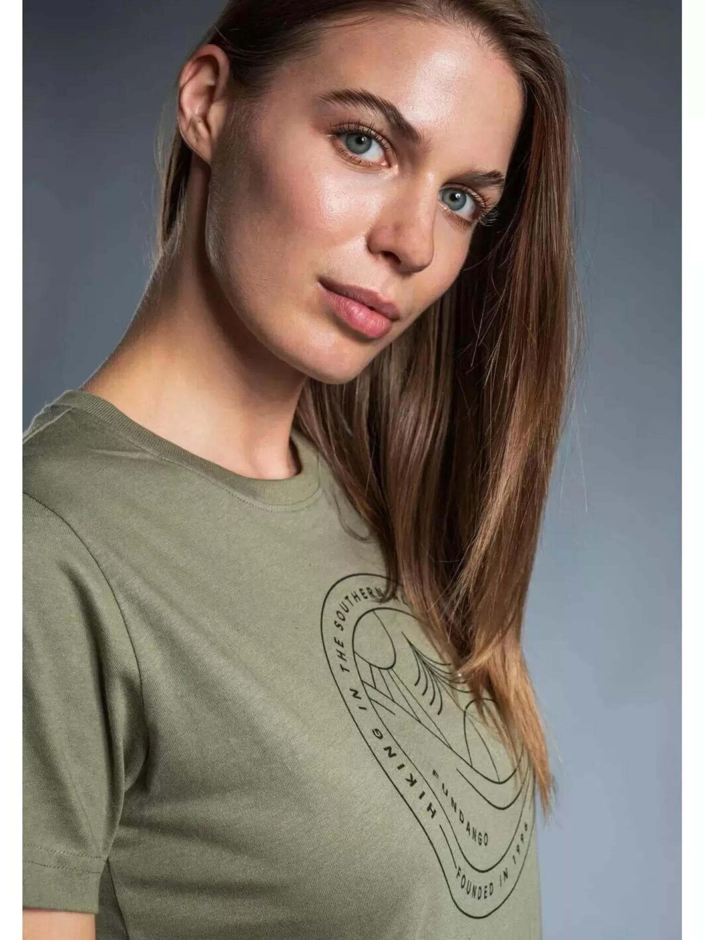 T-Shirt^Fundango Womens Logo T Oliv